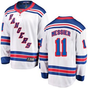 Kinder New York Rangers Eishockey Trikot Mark Messier #11 Breakaway Weiß Fanatics Branded Auswärts